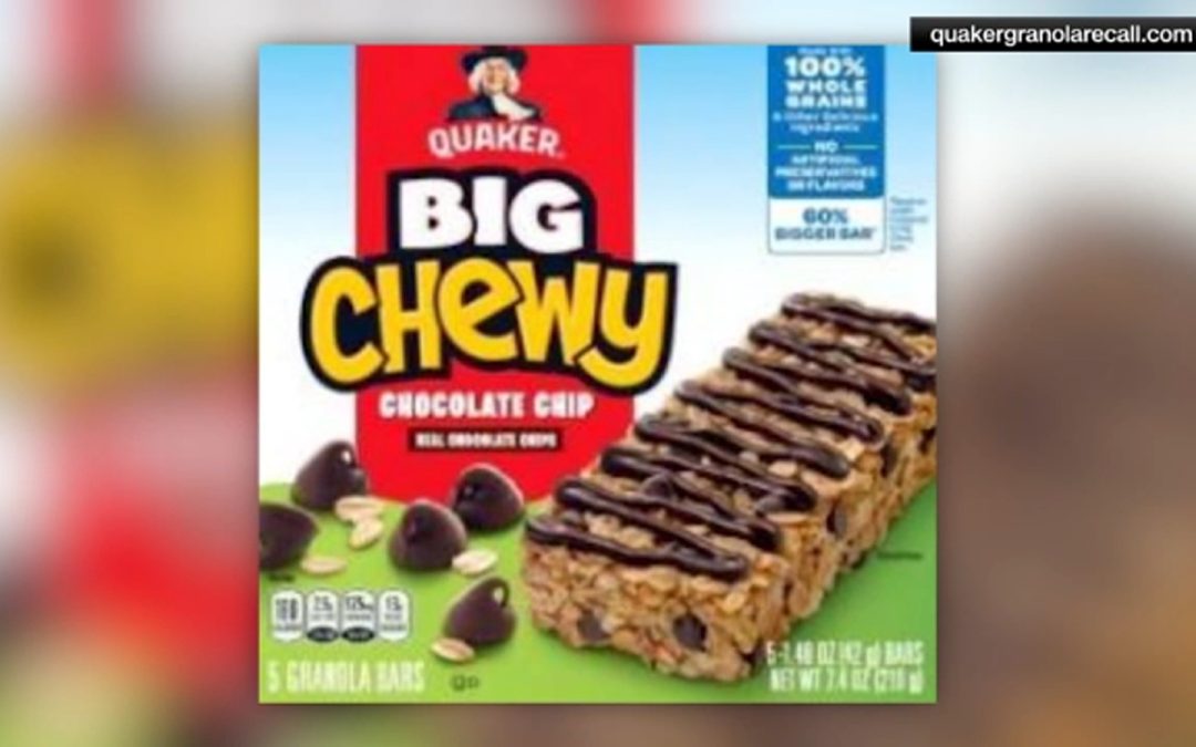 Recall of Quaker Oats Products Cap’n Crunch Cereal, Granola Bars and